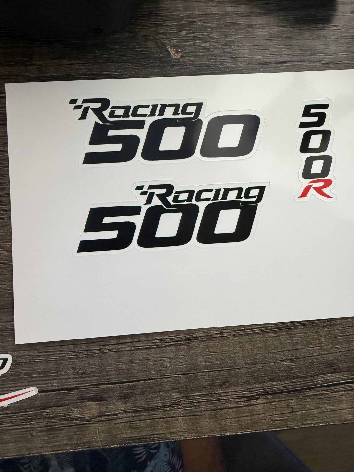 TMRC 500R decal pack 4 pack