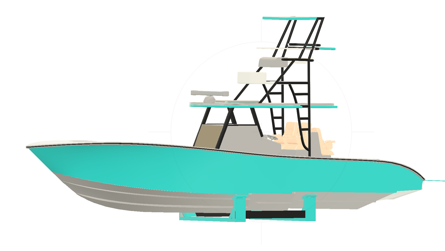 Desk Display Stand for Apex 47 (Yellowfin 39 STL) | Tremendous Marine RC