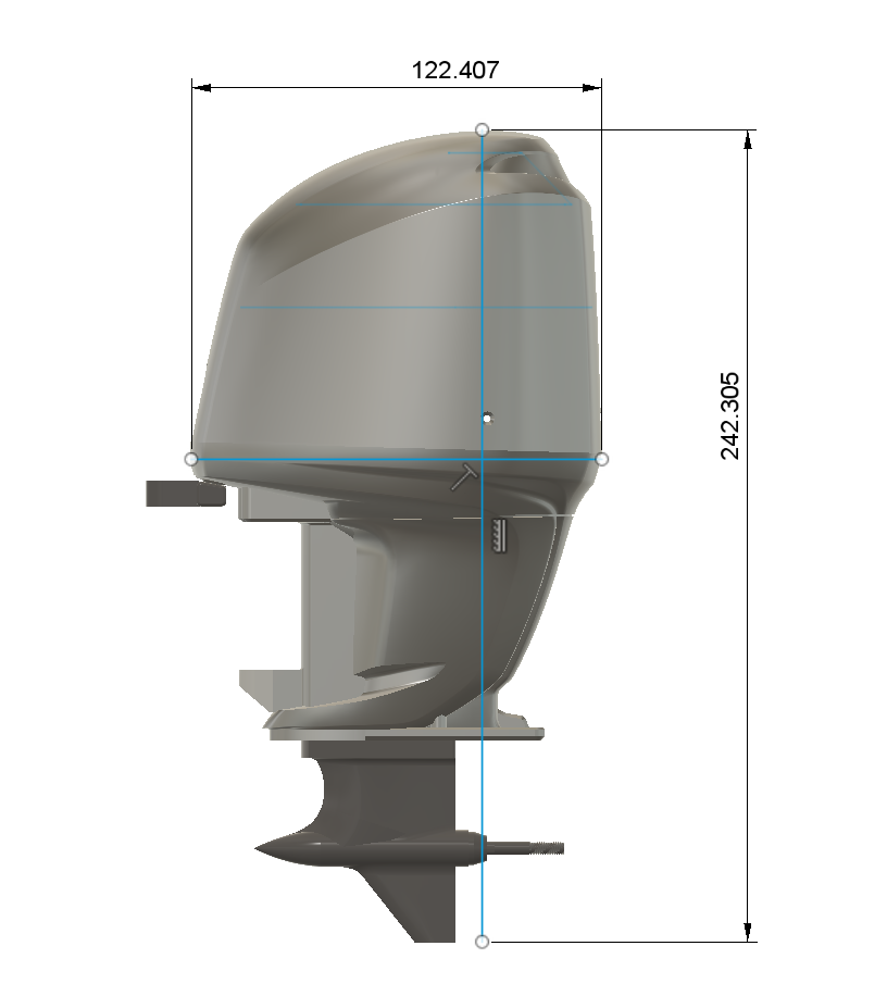 TMRC Yammy 250 V3 Outboard — STL Pack