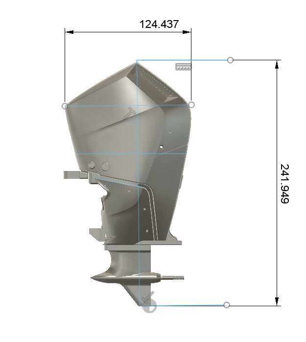 TMRC Merc Pro 400 V3 Outboard — STL Pack